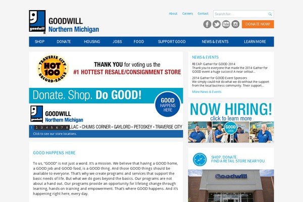 Goodwill theme site design template sample