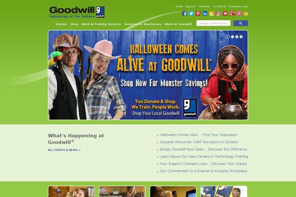 Goodwill theme site design template sample