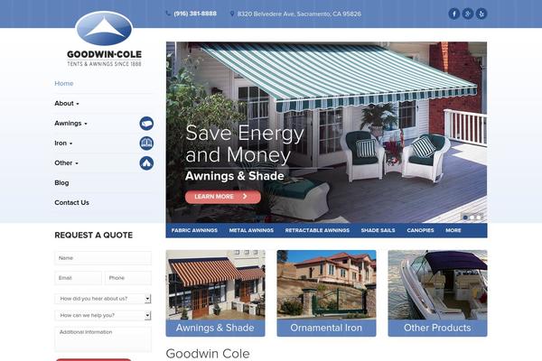 goodwincole.com site used Base-template-bootstrap
