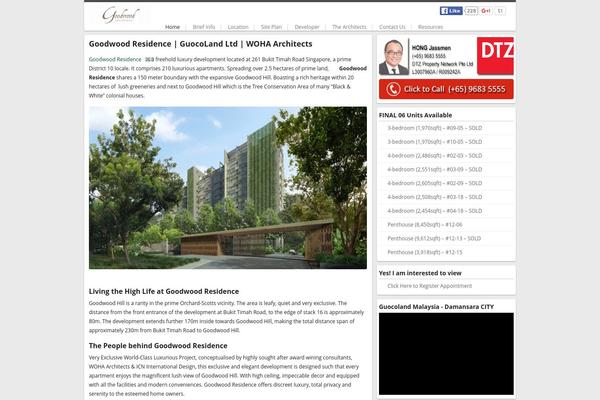 Property theme site design template sample