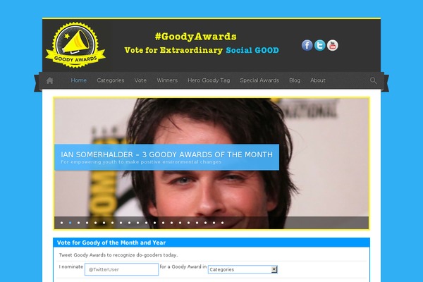 goodyawards.com site used Rising