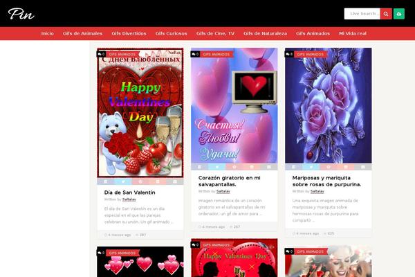 Pin theme site design template sample