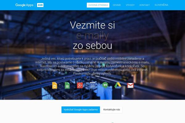 googleapps.sk site used Mangotemplate