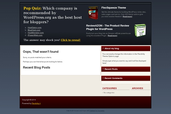 Flexibility3 theme site design template sample