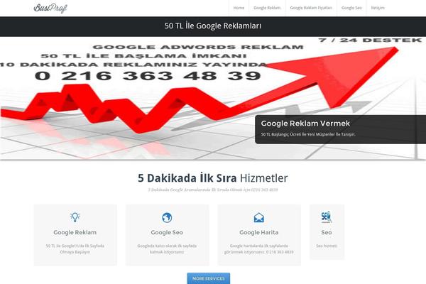 Busiprof theme site design template sample