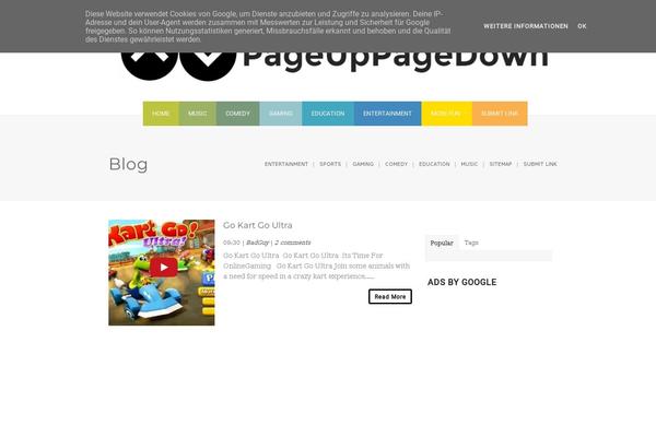 googlesyoutube.blogspot.com site used Colored Theme