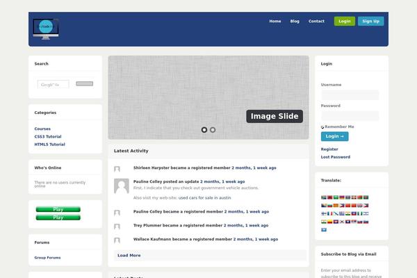 Site using BuddyPress Global Search plugin
