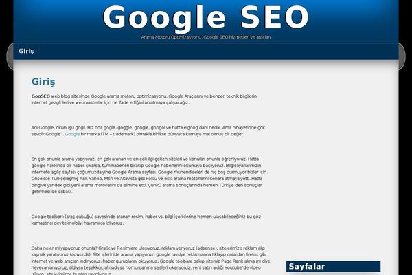 Seos Blue theme site design template sample
