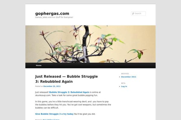 Twenty Eleven theme site design template sample