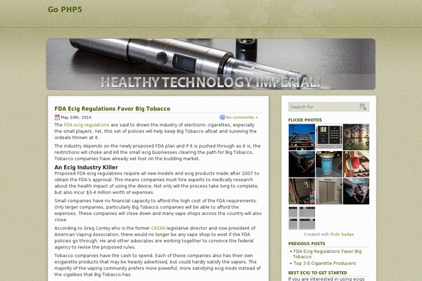 gophp5.org site used diary-k