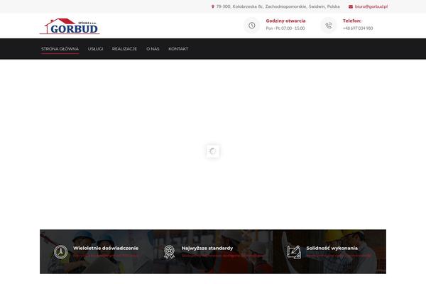 gorbud.pl site used Construction_child_theme