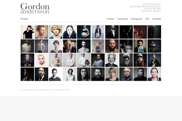 Gordon theme site design template sample