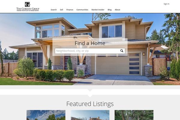 WP Pro Real Estate 6 theme site design template sample
