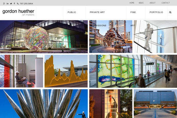 gordonhuether.com site used Ghs-art-matters