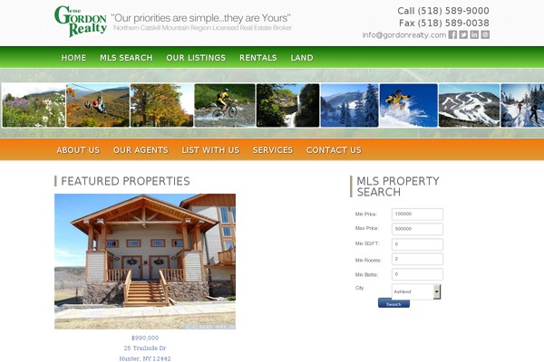gordonrealty.com site used Curb Appeal