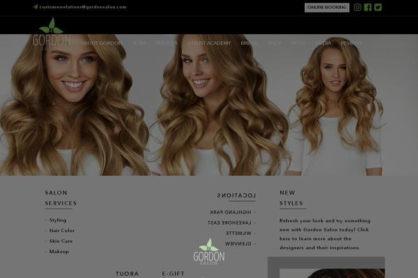 gordonsalon.com site used Gordon-salon