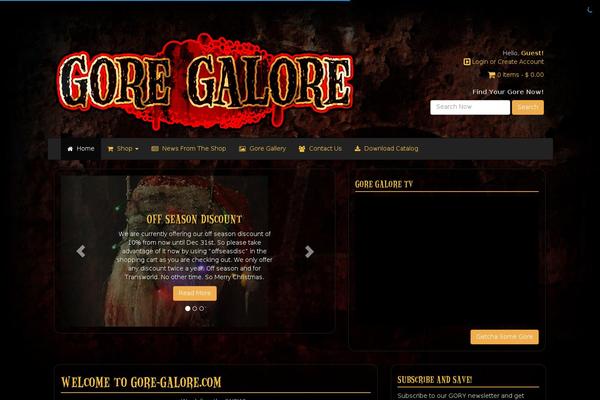 gore-galore.com site used Gore-galore_main
