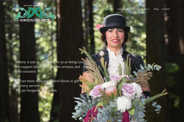 gorgeousandgreenevents.com site used Slant