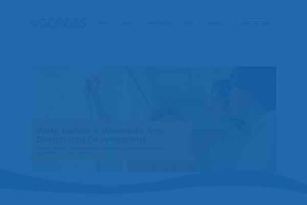 gorges.us site used Divi-gorges