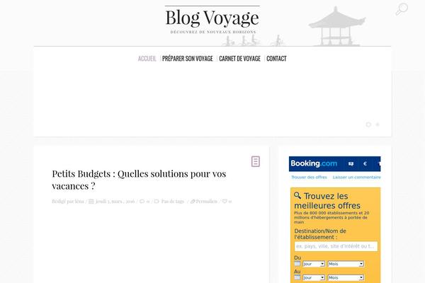 BuzzBlog Child theme site design template sample