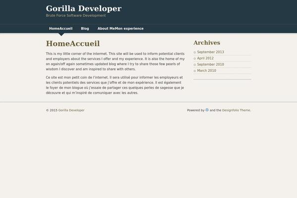 Designfolio theme site design template sample