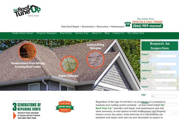 gorooftune.com site used Fp-child