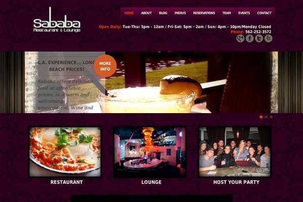 Feast theme site design template sample