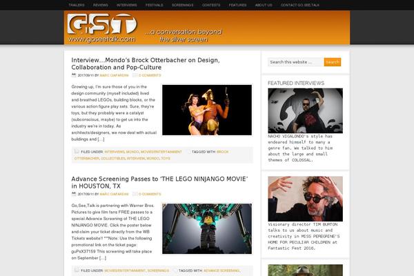 Magazine theme site design template sample