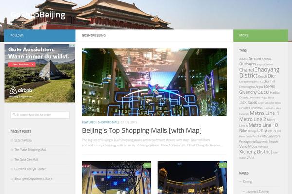 Hueman Child theme site design template sample