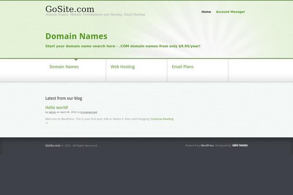 Biznizz theme site design template sample