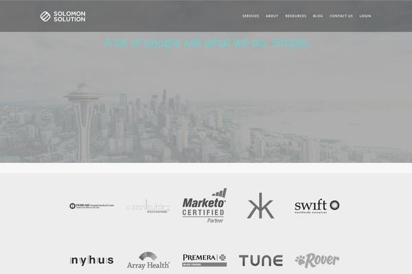 Salient Child theme site design template sample