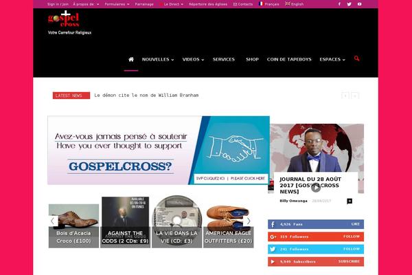gospelcross.net site used Newspaper