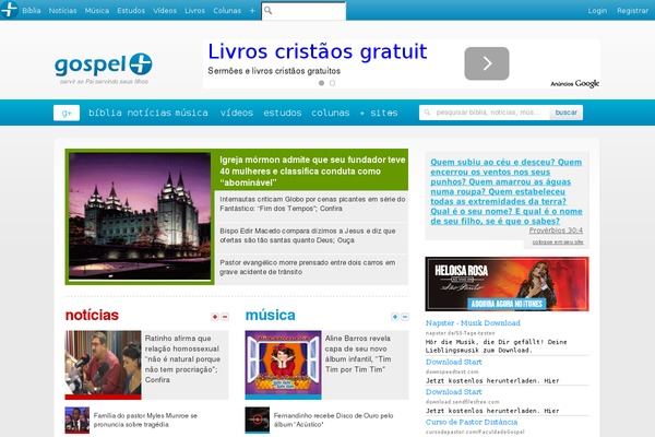 gospelmais.com site used Gmais