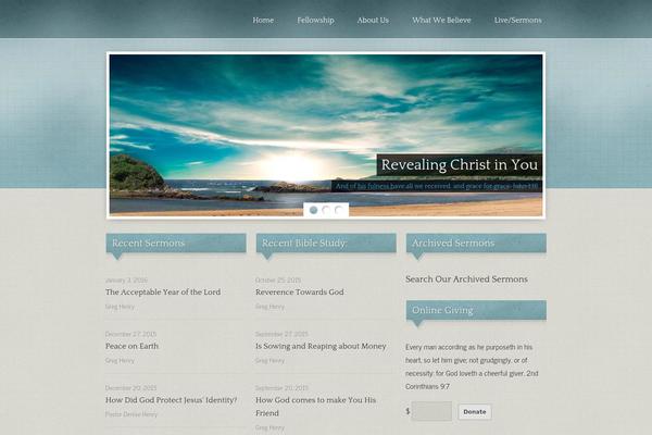 Maranatha theme site design template sample