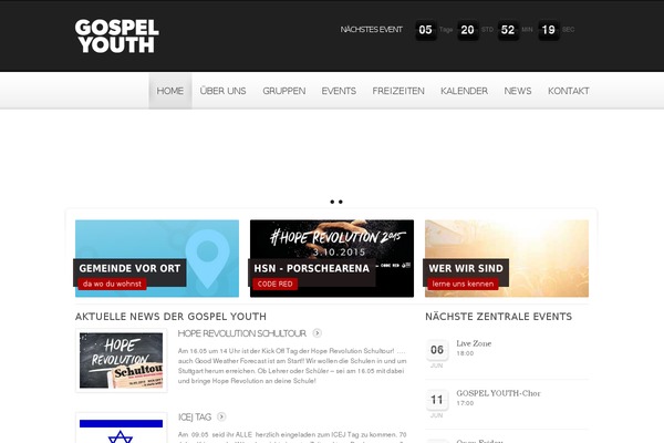 gospelyouth.de site used Churchope