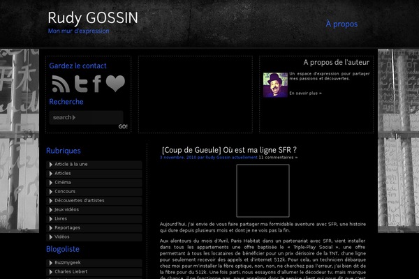 gossin.fr site used New-york