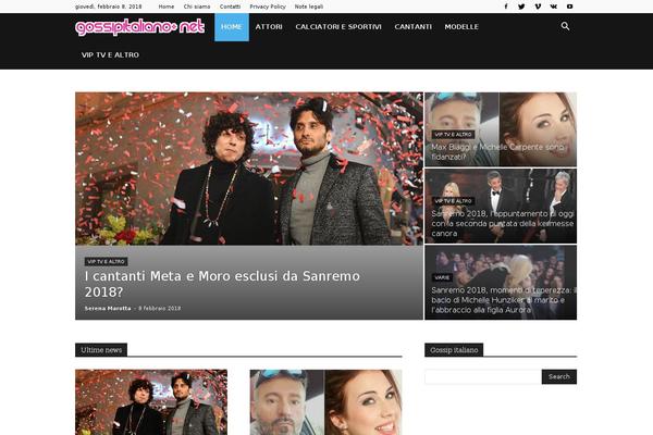 Newspaper theme site design template sample