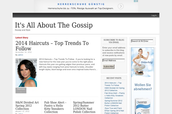 Magazine Basic theme site design template sample