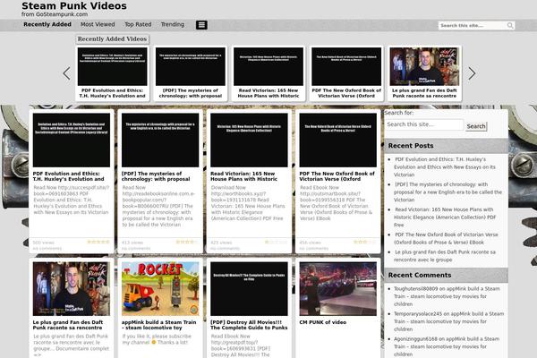 Covertvideopress theme site design template sample