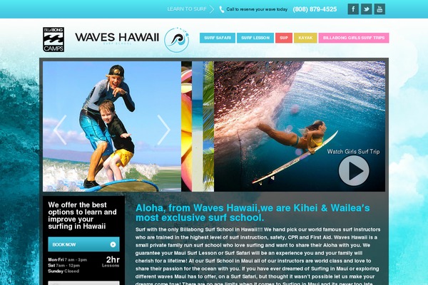 Waves theme site design template sample