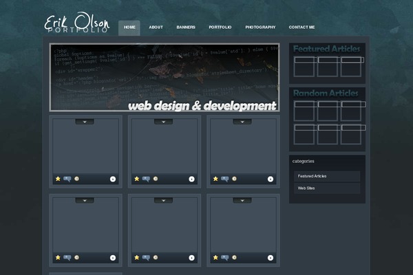 eGallery theme site design template sample