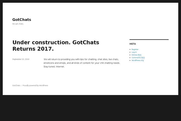 Twenty Sixteen theme site design template sample