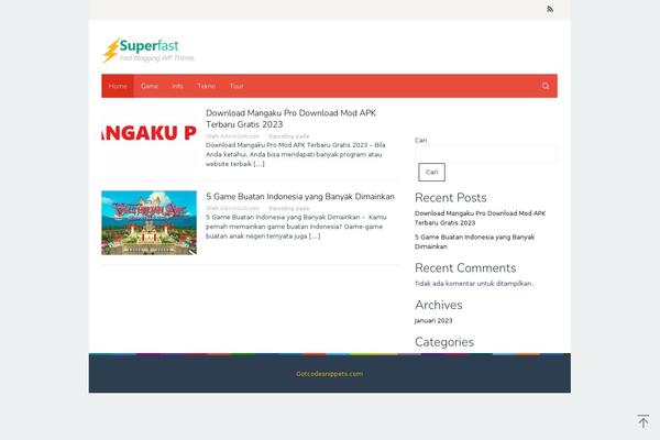 Site using Idblog-core plugin