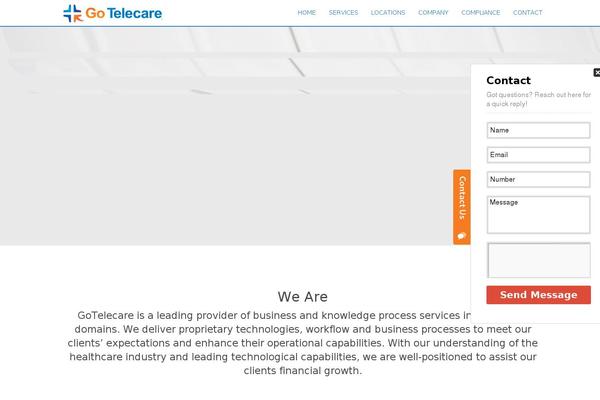 Site using Slick Contact Forms plugin
