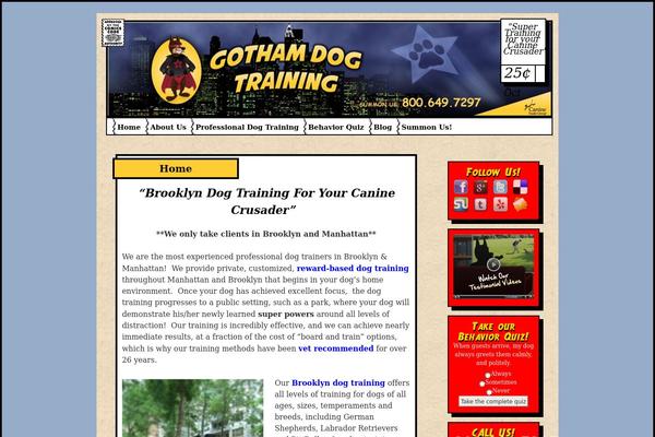 gothamdogtraining.com site used Comicblog