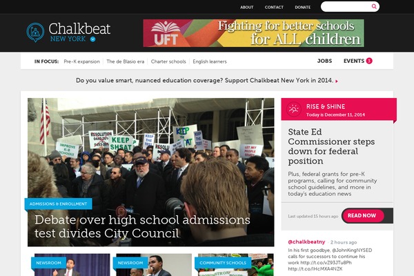 gothamschools.org site used Chalkbeat