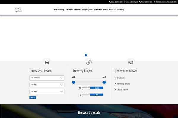 Dealer Inspire theme site design template sample