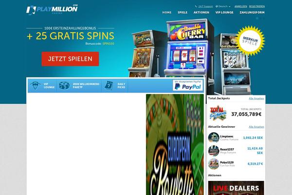 gotoplaymillion.com site used Playmillion