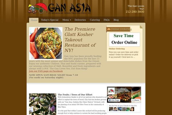 Gourmet theme site design template sample