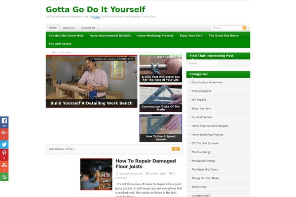 gottagodoityourself.com site used Dw-focus-child-theme